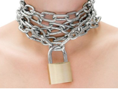 Women with chain